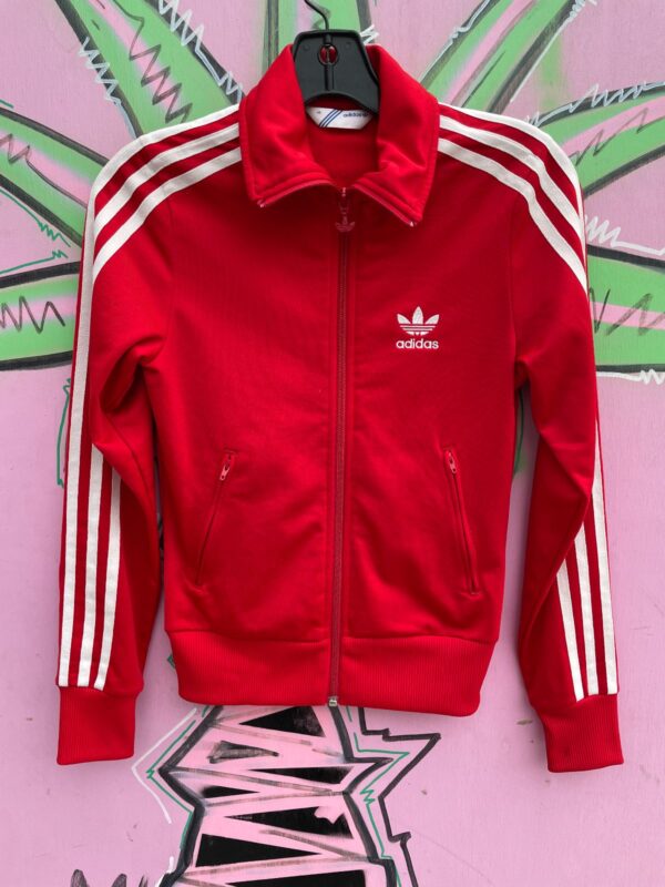 CUTE! 2 PIECE ADIDAS STRIPED SIDE TRACKSUIT, SMALL FIT