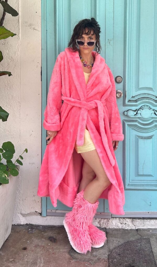 FUN! FUZZY PINK PLATFORM UGG BOOTS