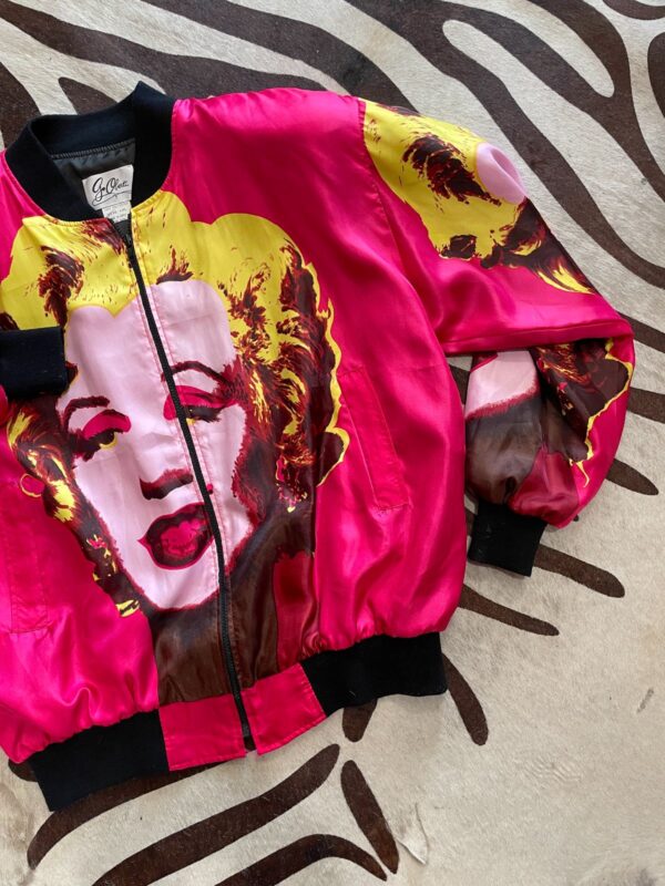 WOW! ALL OVER PRINT MARILYN MONROE SILKY BOMBER JACKET