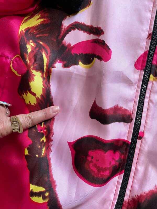 WOW! ALL OVER PRINT MARILYN MONROE SILKY BOMBER JACKET