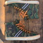 SUEDE CAMOUFLAGE HIGH TOP SNEAKERS