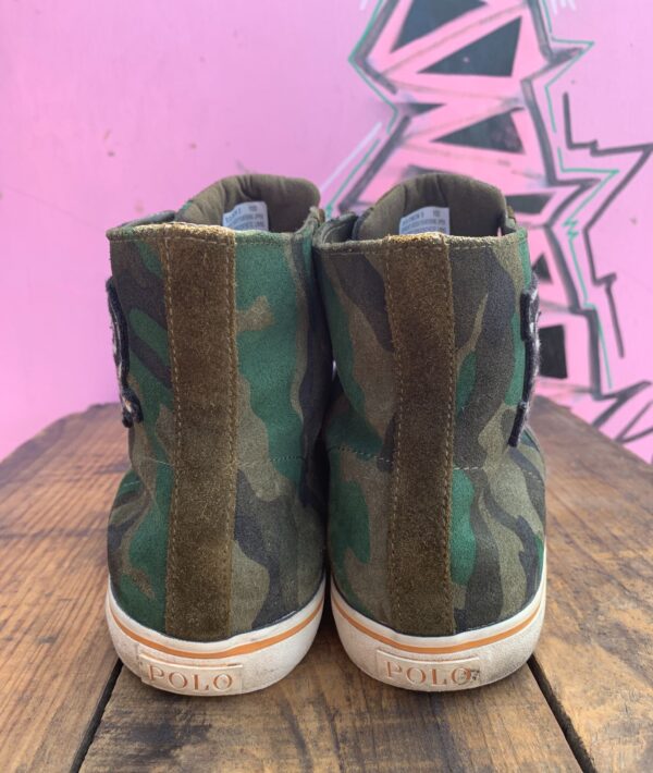 SUEDE CAMOUFLAGE HIGH TOP SNEAKERS