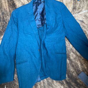 Photo detail:1950S-60S WOOL FLECKED SINGLE-BREASTED BLAZER SUIT JACKET, PAISLEY PRINTED LINING