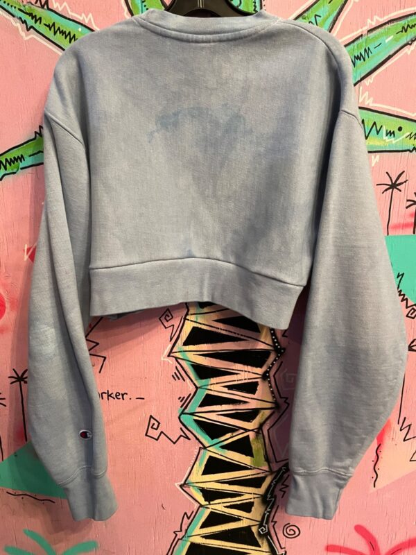RAD! CROPPED REVERSE WEAVE FLOCKED UCLA BRUINS HEATHERED SWEATSHIRT
