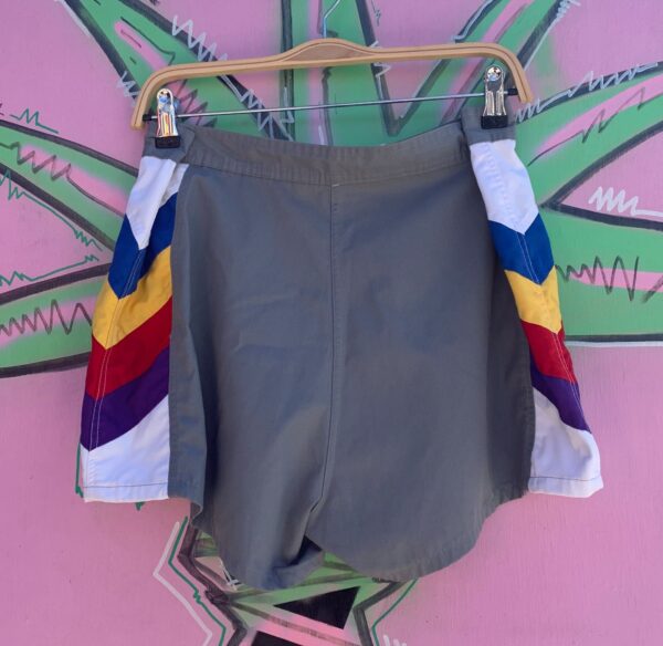 KILLER PRIMARY COLOR SIDE STRIPE SWIM TRUNKS SHORTS
