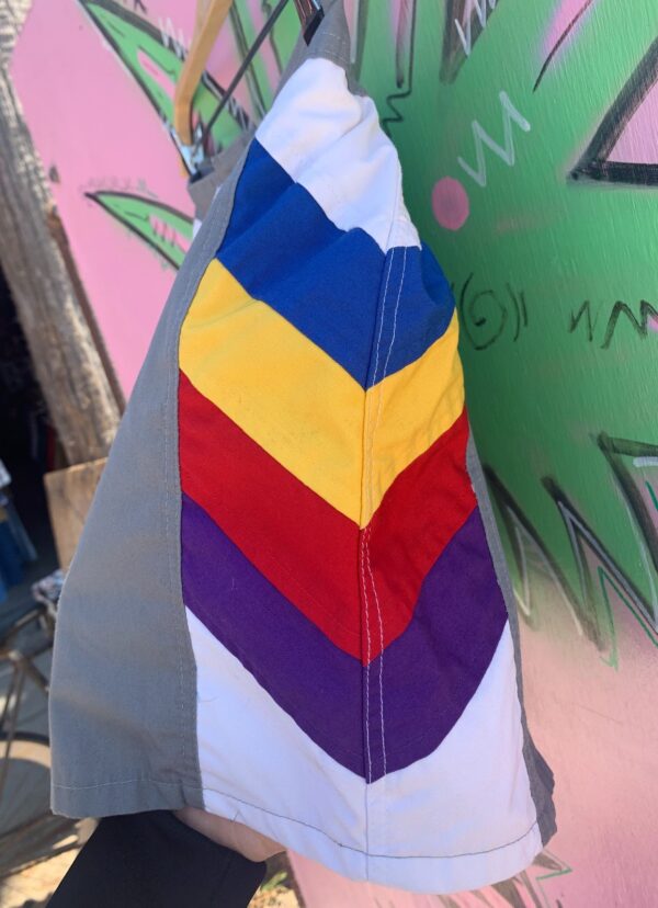KILLER PRIMARY COLOR SIDE STRIPE SWIM TRUNKS SHORTS