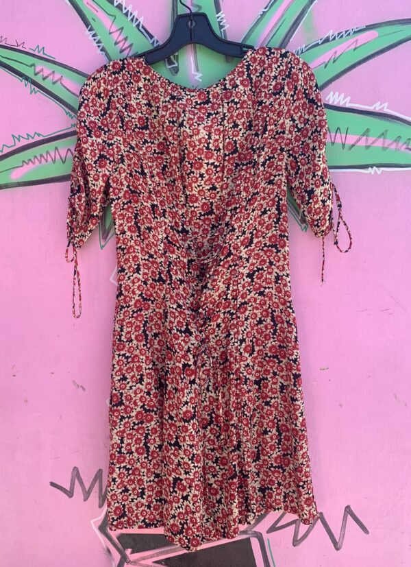SWEET! NWT SHORT SLEEVE BUTTON DOWN DITSY FLORAL PRINT BABYDOLL DRESS