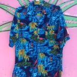 COOL 1980S-90S CLASSIC TROPICAL PRINT RAYON HAWAIIAN SHIRT