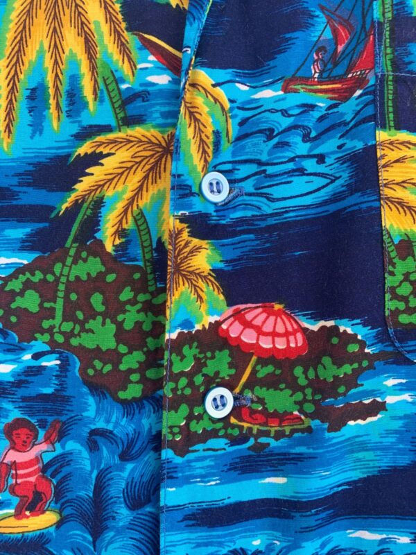 COOL 1980S-90S CLASSIC TROPICAL PRINT RAYON HAWAIIAN SHIRT