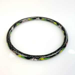 Photo detail:CLASSIC FRENCH CLOISONNE ENAMEL BANGLE BRACELET