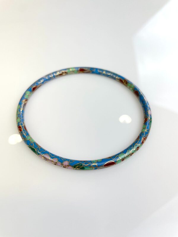 CLASSIC FRENCH CLOISONNE ENAMEL BANGLE BRACELET