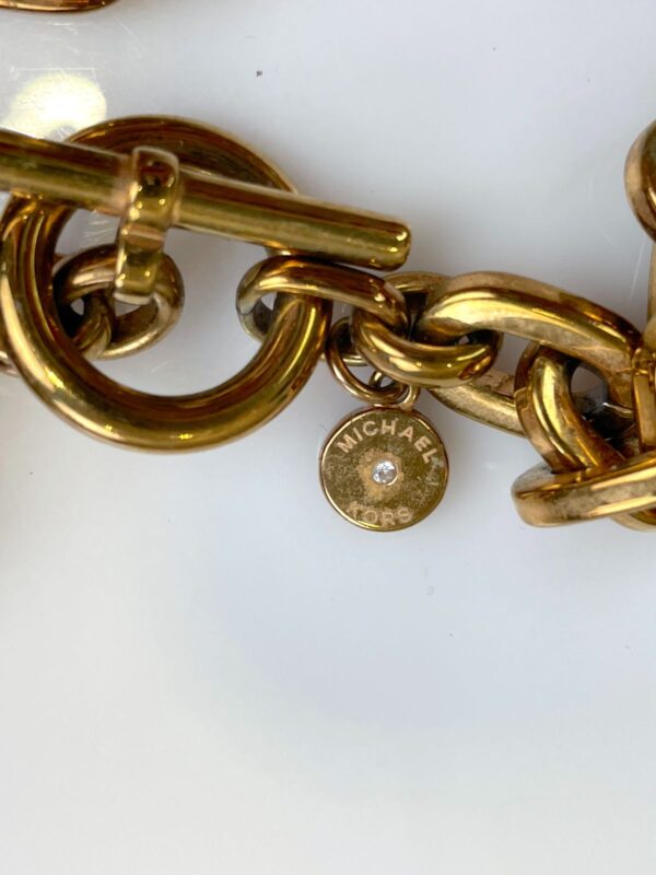*AS-IS* CUTE HEAVY CHAINLINK & PADLOCK PENDANT NECKLACE, TOGGLE CLOSURE