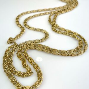 Photo detail:SUPER COOL! HEAVY COILED CHAIN LINK NECKLACE, SUPER LONG, TRIPLE WRAP