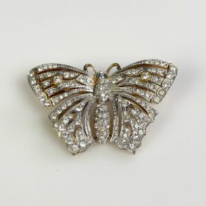 Photo detail:BEAUTIFUL! PAVE RHINESTONE BUTTERFLY BROOCH *SIGNED