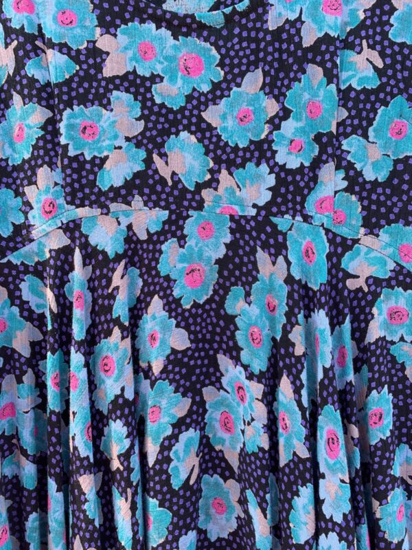CUTE 1990S RAYON BABYDOLL DRESS