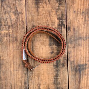 Photo detail:COOL! GEOMETRIC COLOR BLOCK BEADED LEATHER BELT