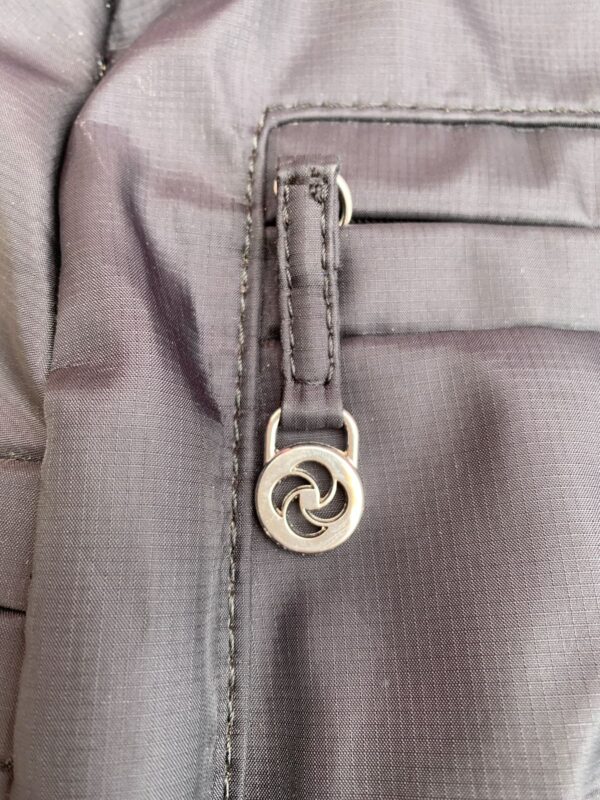NYLON ROUNDED CHROME LOGO STANDARD BACKPACK