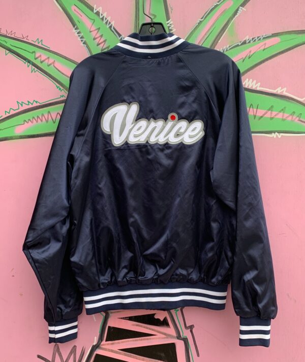 CUTE! VENICE HIGH SCHOOL EMBROIDERED SATIN BASEBALL JACKET