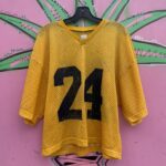 RETRO #24 SUPER CROPPED PRACTICE FOOTBALL JERSEY – V-NECK