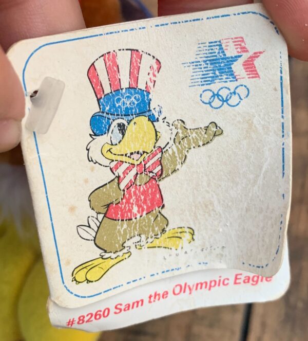 1984 LA SUMMER OLYMPICS SAM THE EAGLE STUFFED ANIMAL *DEADSTOCK W TAGS