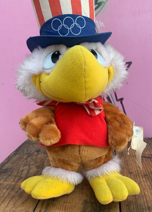 1984 LA SUMMER OLYMPICS SAM THE EAGLE STUFFED ANIMAL *DEADSTOCK W TAGS