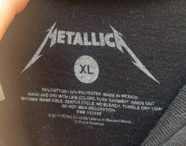 *AS-IS* METALLICA AND JUSTICE FOR ALL TOUR 88 89 GRAPHIC REPOP RINGER TEE