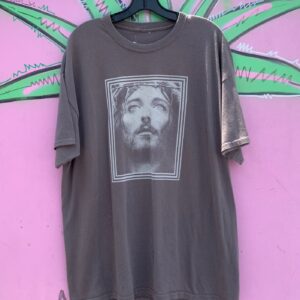 Photo detail:100% COTTON JESUS THORN CROWN GRAPHIC T-SHIRT