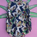 1990S TEXAS BULL RIDER & COWBOY PRINT PEARL SNAP WESTERN SHIRT