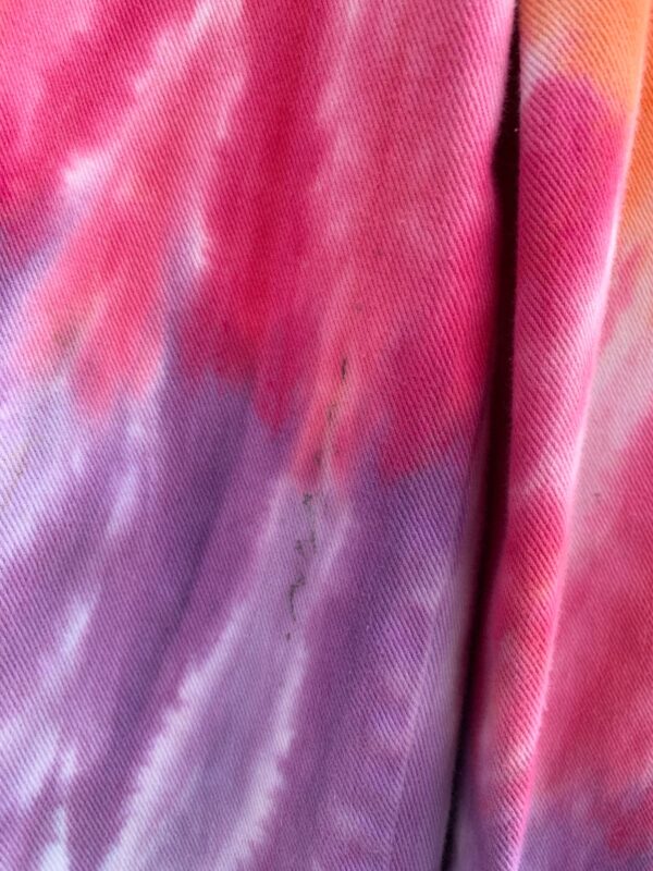 SO FUN!!! 1980S-90S FULLY RAINBOW TIE DYE BIB POCKET OVERALLS