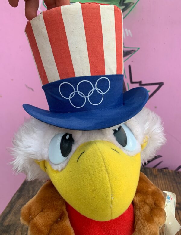 1984 LA SUMMER OLYMPICS SAM THE EAGLE STUFFED ANIMAL *DEADSTOCK W TAGS