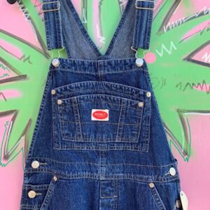 Photo detail:1990S DEADSTOCK DARK DENIM OVERALLS, RACING STRIPES - NWT