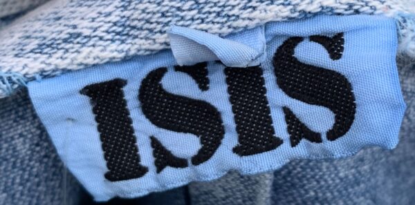 KILLER 1980S HIGH WAIST ACID WASH DENIM CIGARETTE PANTS BACK ZIPPER