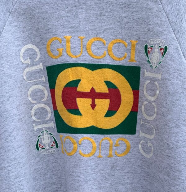 RETRO GUCCI PUFF PRINT PULLOVER SWEATSHIRT
