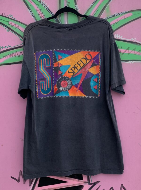 PERFECTLY FADED SPEEDO AQUATIC VOLLEY EQUIPE GRAPHIC T SHIRT SINGLE STITCH