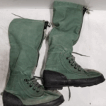 #BURNINGMAN VINTAGE US AIR FORCE CANVAS & RUBBER OUTSOLE COLD WEATHER BOOTS