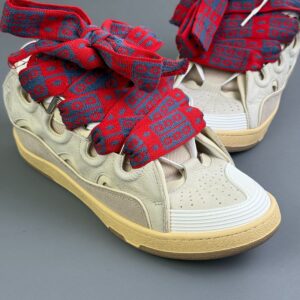 Photo detail:LEATHER CURB SKATE OVERSIZE LACE SHOES