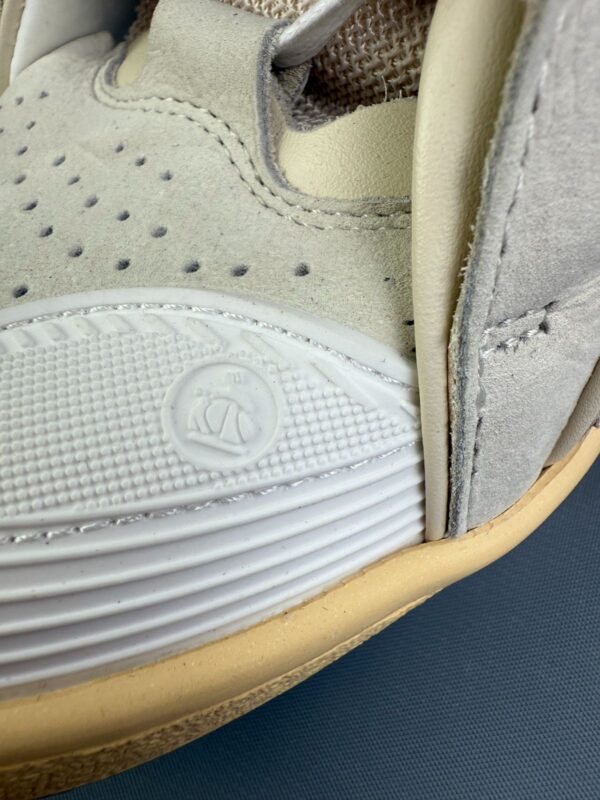 LEATHER CURB SKATE OVERSIZE LACE SHOES
