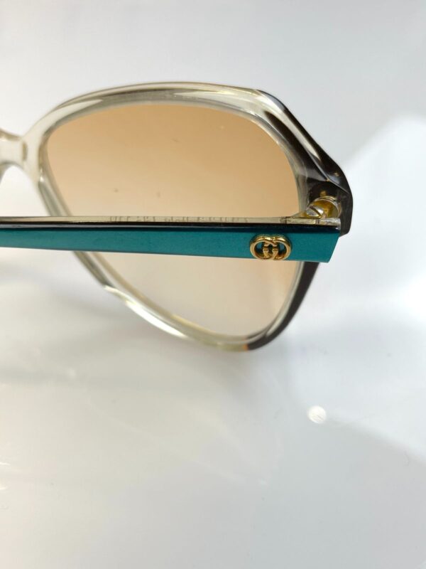 GORGEOUS! 1970S MADE IN ITALY CUSTOM OMBRE TINTED DEADSTOCK GUCCI SUNGLASSES