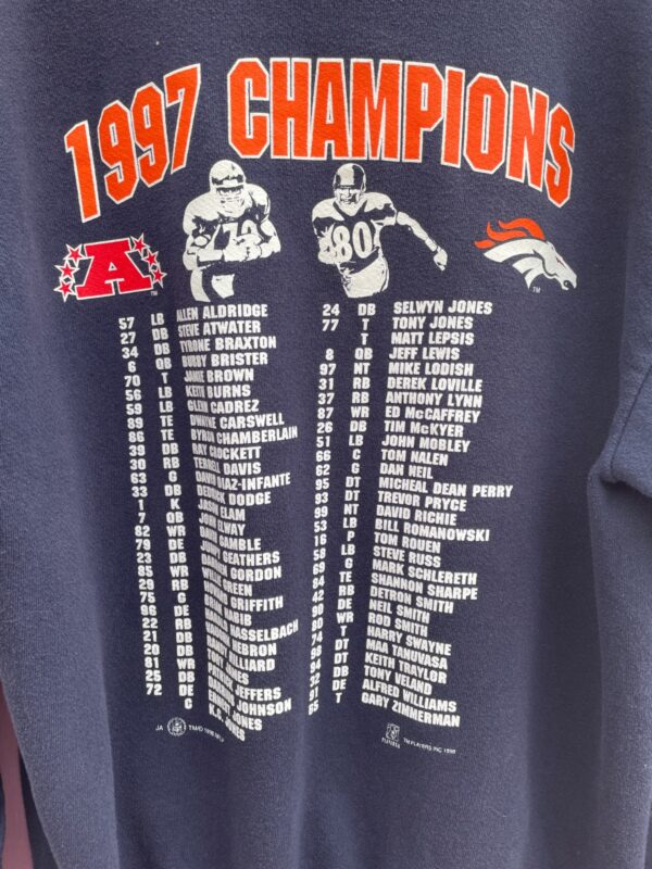 DENVER BRONCOS 1997 CHAMPIONS PULLOVER SWEATSHIRT