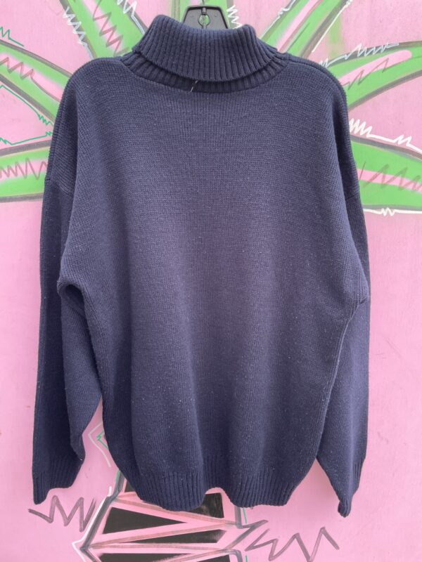 AS-IS 1990S MADE IN USA RALPH LAUREN AMERICAN FLAG KNIT TURTLENECK SWEATER