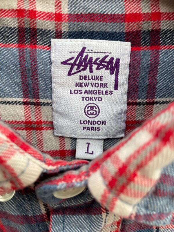 100% COTTON PLAID LONG SLEEVE FLANNEL SHIRT