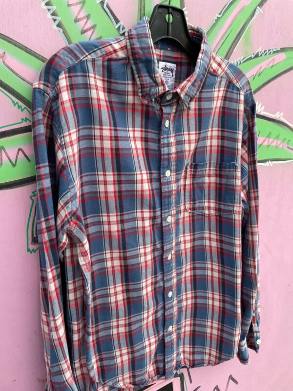 100% COTTON PLAID LONG SLEEVE FLANNEL SHIRT
