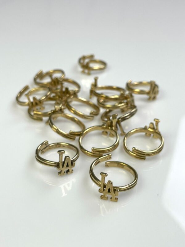*HANDMADE IN LA* LADOUBLE WRAP SHANK POLISHED ANTIQUE BRASS ADJUSTABLE RING