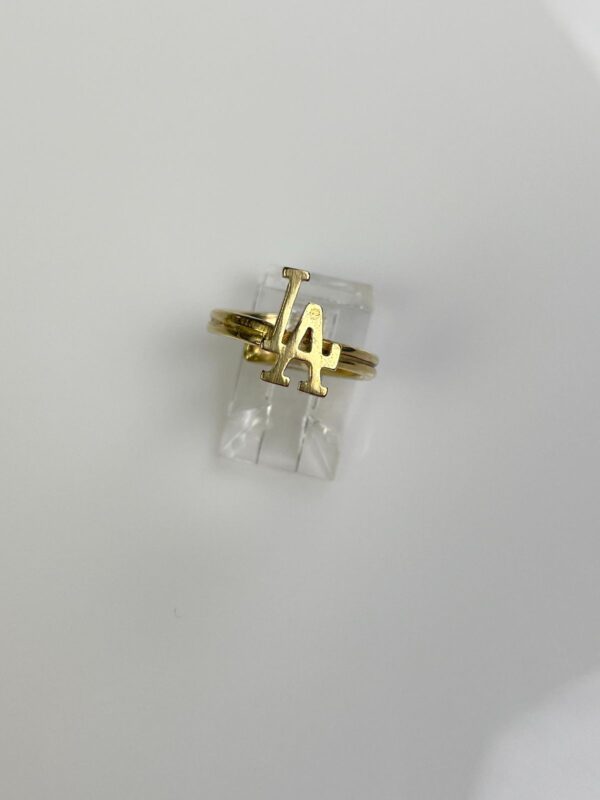 *HANDMADE IN LA* LADOUBLE WRAP SHANK POLISHED ANTIQUE BRASS ADJUSTABLE RING