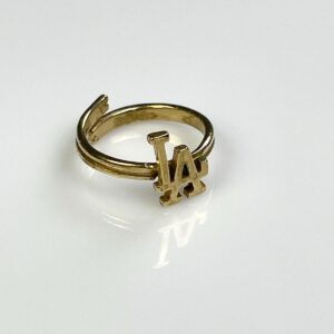 Photo detail:*HANDMADE IN LA* LADOUBLE WRAP SHANK POLISHED ANTIQUE BRASS ADJUSTABLE RING