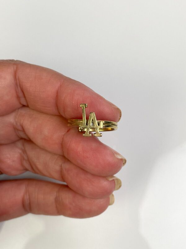 *HANDMADE IN LA* LADOUBLE WRAP SHANK POLISHED ANTIQUE BRASS ADJUSTABLE RING