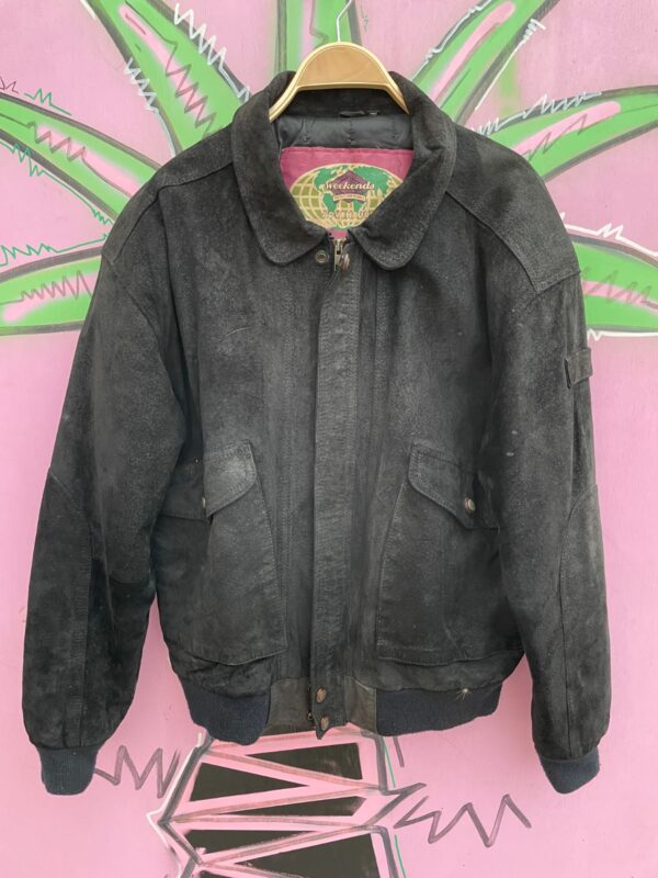 AS-IS OVERSIZED SUEDE LEATHER JACKET
