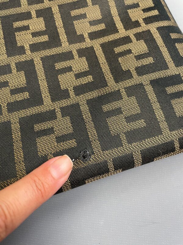FENDI ZUCCA MONOGRAM MESSENGER PURSE