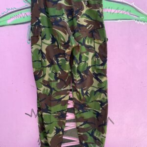 Photo detail:SUPER SOFT! BRITISH MILITARY WOODLAND CAMO TROUSERS UNIQUE DRAWSTRING - NATO BADGE