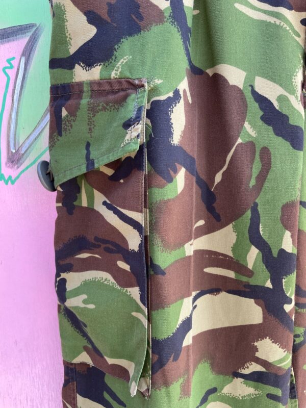 SUPER SOFT! BRITISH MILITARY WOODLAND CAMO TROUSERS UNIQUE DRAWSTRING - NATO BADGE